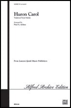 Huron Carol SATB choral sheet music cover Thumbnail